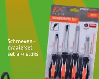 Poiesz Schroevendraaierset set à 4 stuks aanbieding