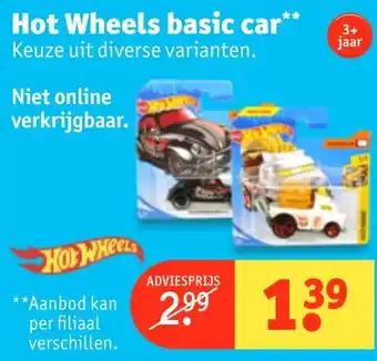 Kruidvat | Hot wheels basic car aanbieding