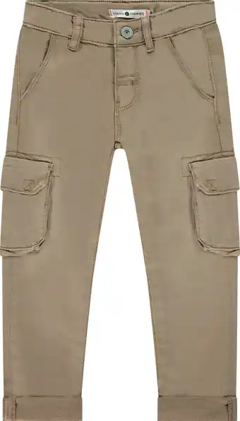 Bol.com Stains and Stories boys worker pants Jongens Broek - sand - Maat 104 aanbieding