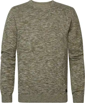 Bol.com Petrol Industries - Heren Gemêleerde pullover Oswego - Bruin - Maat M aanbieding