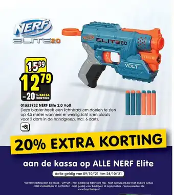 ToyChamp Nerf elite 2.0 volt aanbieding