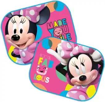 Bol.com Disney Zonnescherm Minnie Junior 36 X 45 Cm Roze 2 Stuks aanbieding