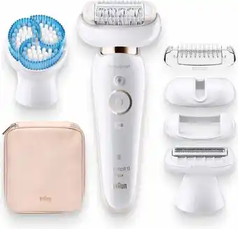 Bol.com Braun Silk-épil 9 Flex 9-010 - Voor Vrouwen Met Flexibele Kop Voor Ontharen, Wit/Goud aanbieding