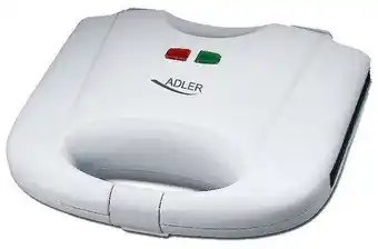 Bol.com Adler AD 301 - Tosti apparaat - wit - 750 Watt aanbieding