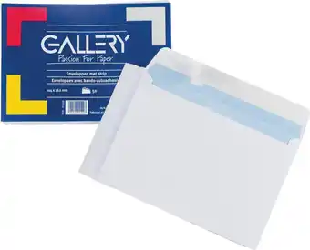 Bol.com Gallery envelop wit - 114 x 162 mm - 50 stuks aanbieding