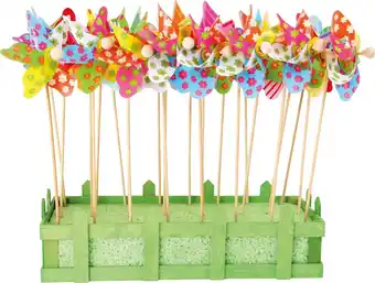 Bol.com Small Foot - Houten Windmolen Bloemen 28cm, 24st aanbieding