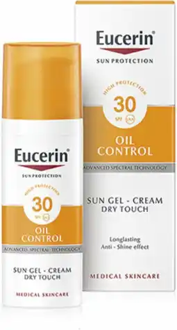 De Online Drogist Eucerin Sun Oil Control Gel-Creme Spf 30 50ML aanbieding