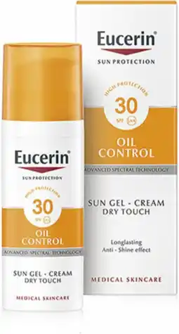 De Online Drogist Eucerin Sun Oil Control Gel-Creme Spf 30 50ML aanbieding