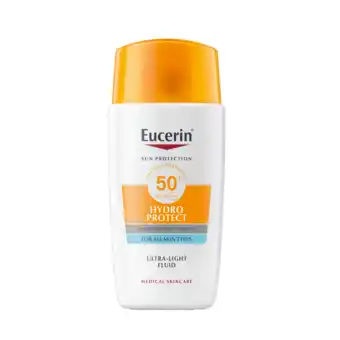 De Online Drogist Eucerin Sun Hydro Protect Ultralichte fluide Spf 50+ 50ML aanbieding