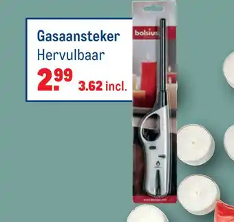 Makro Gasaansteker hervulbaar aanbieding