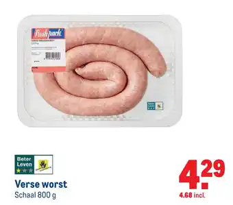 Makro Verse worst 800 gram aanbieding