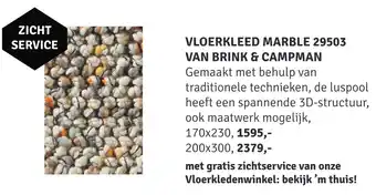 Nijhof Vloerkleed marble 29503 van brink & campman 170x230cm aanbieding