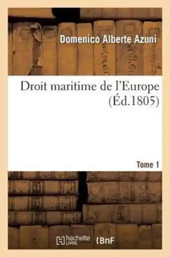 Bol.com Droit Maritime de L'Europe. Tome 1 aanbieding