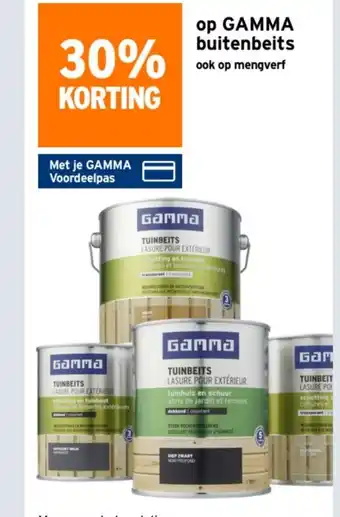 GAMMA Op Gamma buitenbeits aanbieding