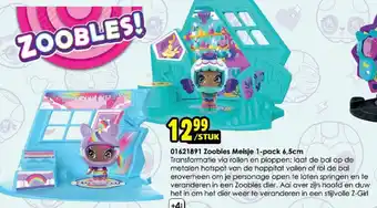 ToyChamp Zoobles meisje 1-pack 6.5cm aanbieding