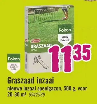 Hornbach Graszaad inzaai aanbieding