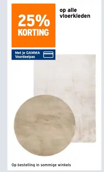 GAMMA Op alle vloerkleden aanbieding