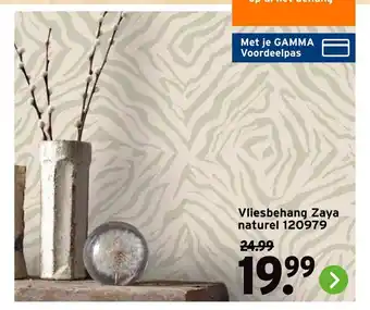 GAMMA Vliesbehang Zaya naturel 120979 aanbieding