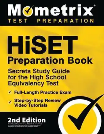 Bol.com HiSET Preparation Book - Secrets Study Guide for the High School Equivalency Test, Full-Length Practice Exam, Step-by-Step Re aanbieding