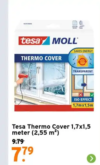 GAMMA Tesa Thermo Cover 1,7x1,5 meter (2,55 m²) aanbieding