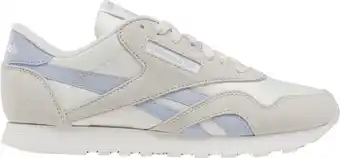 Bol.com Reebok CLASSIC NYLON Dames Sneakers - Zand/Grijs - Maat 37,5 aanbieding