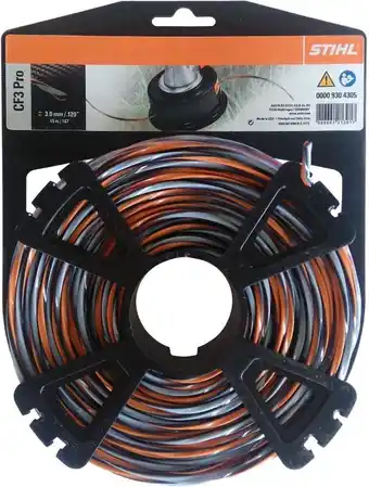 Bol.com Stihl - CF3 PRO - Maaidraad - Kruisvormig - Oranje/Zwart/Grijs - Ø 3,0 MM x 45,0 M - 00009304305 aanbieding