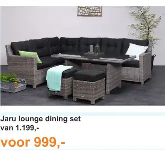 Tuinmeubelland Jaru lounge dining set aanbieding