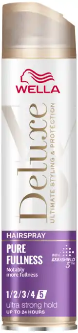 De Online Drogist Wella Deluxe Hairspray - Pure Fullness 250ML aanbieding