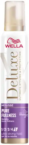 De Online Drogist Wella Deluxe Mousse - Pure Fullness 200ML aanbieding