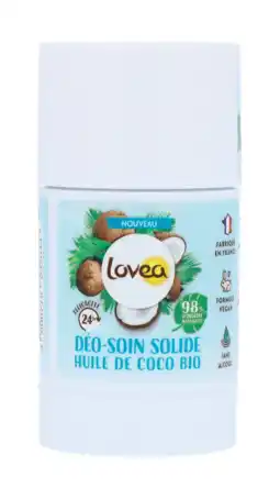 De Online Drogist Lovea Solid Deostick Care Kokosolie 50GR aanbieding