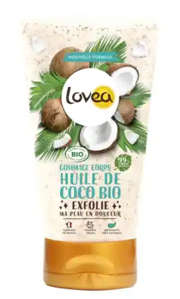 De Online Drogist Lovea Bodyscrub Kokosolie Droge Huid 150ML aanbieding