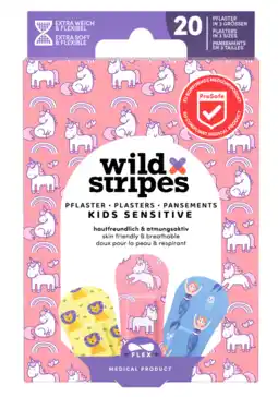 De Online Drogist Wild Stripes Pleister Kinder Fantasy 20ST aanbieding