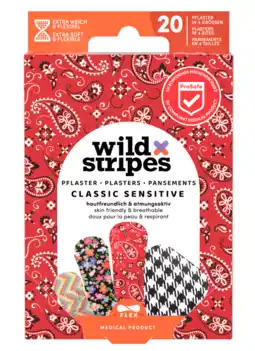 De Online Drogist Wild Stripes Pleister Classic Sensitive Fashion 20ST aanbieding