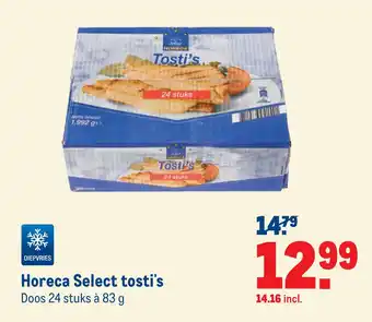 Makro Horeca select tosti's 83g aanbieding