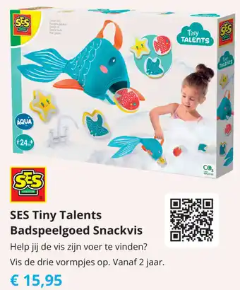 Tom SES Tiny Talents Badspeelgoed Snackvis aanbieding