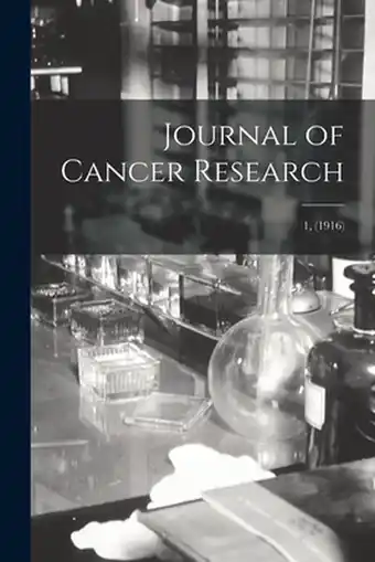 Bol.com Journal of Cancer Research 1, (1916) aanbieding