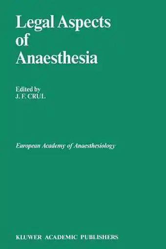 Bol.com Developments in Critical Care Medicine and Anaesthesiology- Legal Aspects of Anaesthesia aanbieding