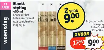 Kruidvat Elnett styling 400ml aanbieding