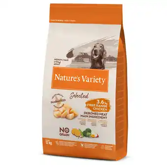 Zooplus Nature's Variety Selected Medium Adult Scharrelkip Hondenvoer 12 kg aanbieding