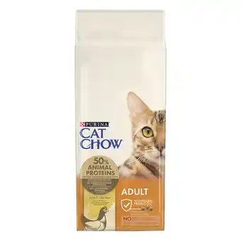 Zooplus 1 kg / 2 kg gratis! 10 kg / 15 kg PURINA Cat Chow droogvoer - Adult Kip (15 kg) aanbieding