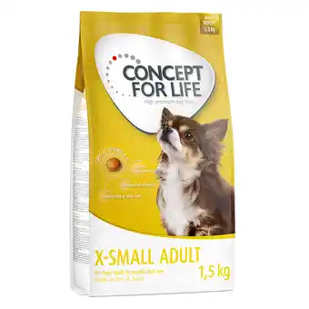 Zooplus 4x1,5kg X-Small Adult Concept for Life Hondenvoer aanbieding