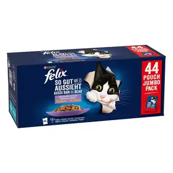 Zooplus 88x85g Vis- & Vlees selectie Felix Elke Dag Feest Kattenvoer aanbieding