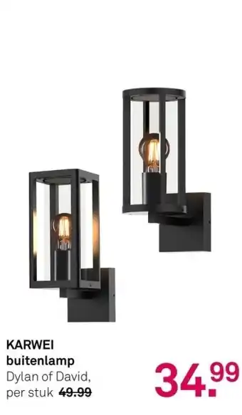 Karwei Buitenlamp Dylan of David, aanbieding