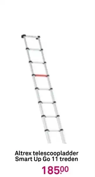 Karwei Altrex telescoopladder Smart Up Go 11 treden aanbieding