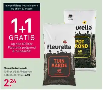 Karwei Fleurella tuinaarde 40 liter aanbieding