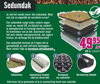 Hornbach Sedumdak aanbieding