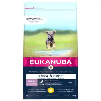 Pets Place Eukanuba Pup Small Medium Grain Free Kip - Puppy-Hondenvoer aanbieding