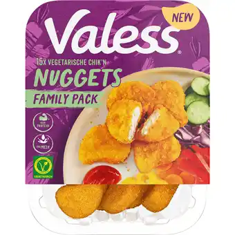 Jumbo Valess Vegetarische Chik'n Nuggets 15 Stuks Family Pack 270g aanbieding