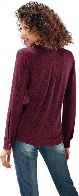 Heine Blouseshirt in bordeaux van heine aanbieding