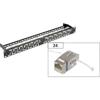 Conrad Renkforce KSV10 24 poorten Netwerk-patchpaneel 483 mm (19) CAT 6 1 HE aanbieding